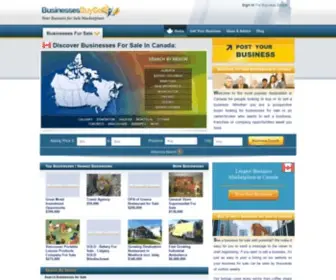Businessesbuysell.ca(Buy or Sell a Business For Sale in Canada) Screenshot