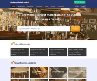 Businessesforsale.co.za(Businesses For Sale South Africa) Screenshot