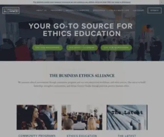 Businessethicsalliance.org(Business Ethics Alliance) Screenshot