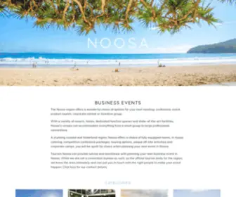 Businesseventsnoosa.com.au(New Homepage Visit Noosa) Screenshot