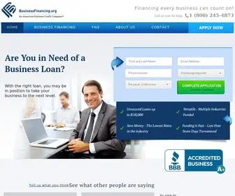 Businessfinancing.org(Business Financing Loans and Options) Screenshot