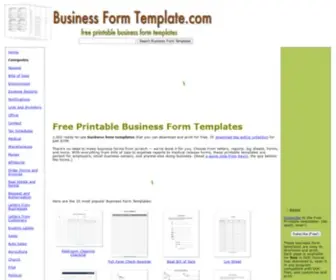 Businessformtemplate.com(Printable Business Form Templates) Screenshot