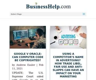 Businesshelp.com(Start, Manage & Protect A Business) Screenshot