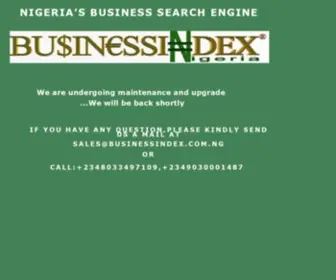 Businessindex.com.ng(Nigeria's Business Search Engine) Screenshot