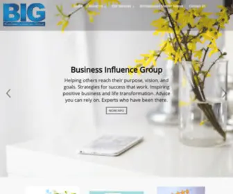 Businessinfluencegroup.com(Committed to growing YOU in your field in a BIG way) Screenshot
