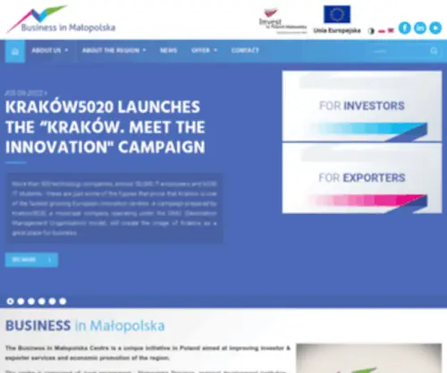 Businessinmalopolska.pl(Strona główna) Screenshot