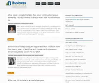 Businessinterviews.com(Business Interviews with Entrepreneurs) Screenshot
