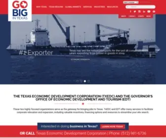 Businessintexas.com(Official Texas Economic Development Corporation) Screenshot