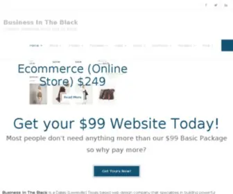 Businessintheblack.com(Custom Websites from $99 to $399 Call Us) Screenshot