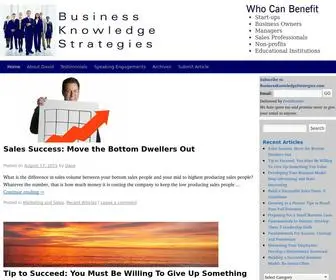 Businessknowledgestrategies.com(Business Strategy Articles) Screenshot