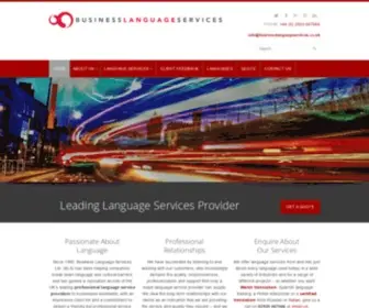 Businesslanguageservices.co.uk(Business Translation & Language Service Provider) Screenshot