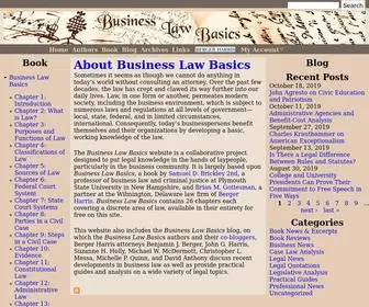 Businesslawbasics.com(Business Law Basics) Screenshot