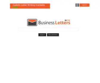 Businessletters.com(Business Letters) Screenshot