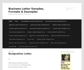 Businesslettersample.net(幸运飞艇信誉群) Screenshot