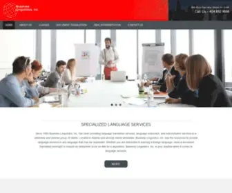 Businesslinguistics.com(Language translation) Screenshot