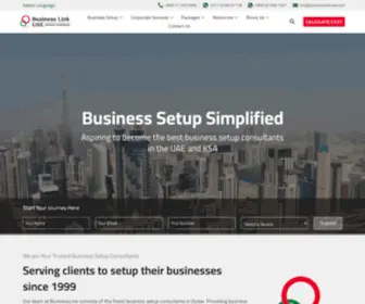 Businesslinkuae.com(Business Setup in Dubai and the UAE) Screenshot