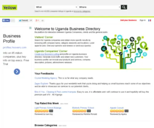 Businesslist.co.ug(Uganda Business Directory) Screenshot