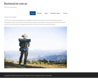 Businesslist.com.au(You are a corporation) Screenshot