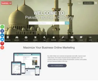 Businesslist.pk(Pakistan Business Directory) Screenshot