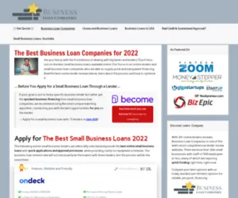 Businessloancompanies.com(Best Small Business Loans) Screenshot