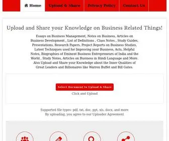 Businessmanagementideas.com(Research Papers and Articles on Business Management) Screenshot