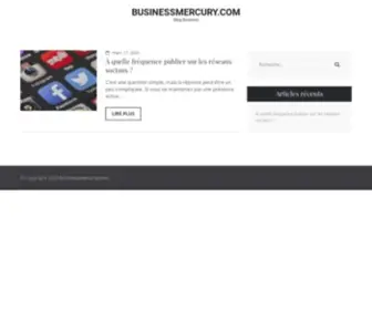 Businessmercury.com(The premium domain name) Screenshot