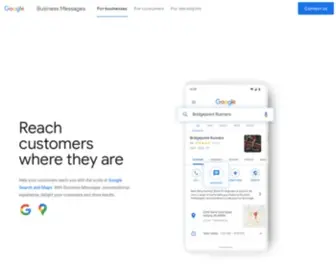 Businessmessages.google(Business Messages) Screenshot