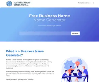 Businessnamegenerator.net(Business Name) Screenshot