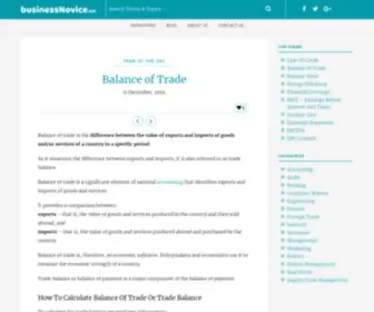 Businessnovice.net(Business Dictionary) Screenshot