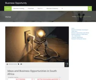 Businessopportunity.co.za(Ideas and Business Opportunities in South Africa) Screenshot