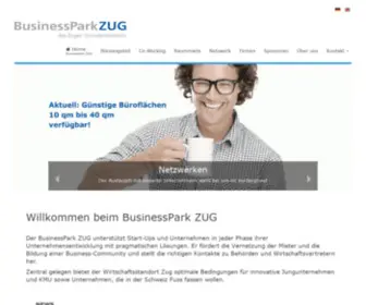 BusinessparkZug.ch(Geschäftsräume für eine erfolgreiche Geschäftstätigkeit) Screenshot