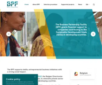 Businesspartnershipfacility.be(The Business Partnership Facility (BPF)) Screenshot