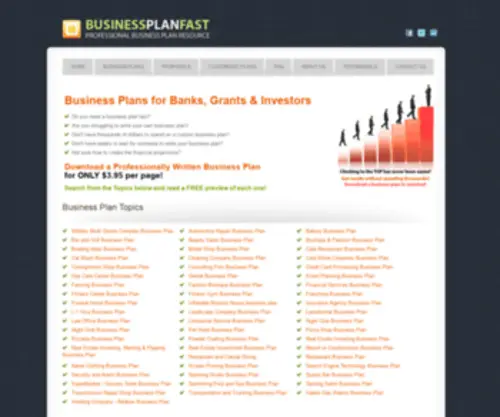 Businessplanfast.com(Business Plans Fast) Screenshot