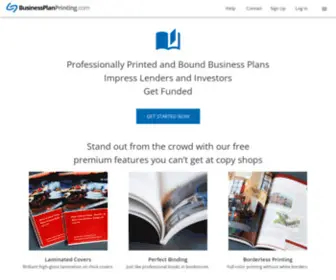 Businessplanprinting.com(Professionally Printed Business Plans) Screenshot