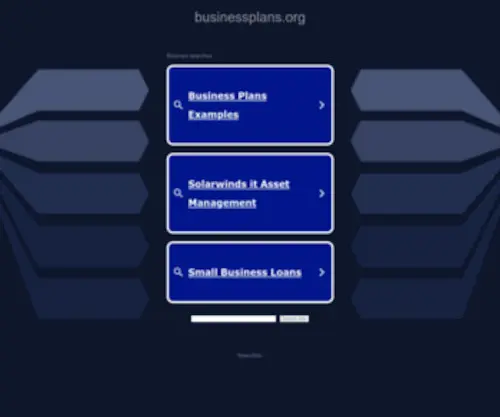 Businessplans.org(Business Plan Center with a Library of Real Business Plans) Screenshot