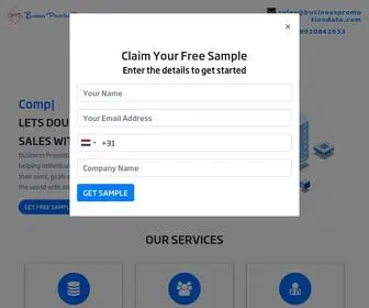 Businesspromotiondata.com(Business Data Promotion) Screenshot