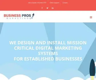 Businessprosmarketing.com(Digital Marketing Agency) Screenshot