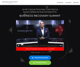 Businessrecoverysummit.com.au(6 Steps to Recovery. Business Recovery Summit Masterclass LIVECAST with Aaron Sansoni) Screenshot