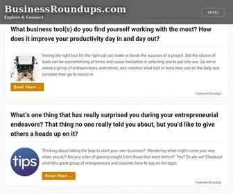 Businessroundups.com(Business Tips for Startups) Screenshot