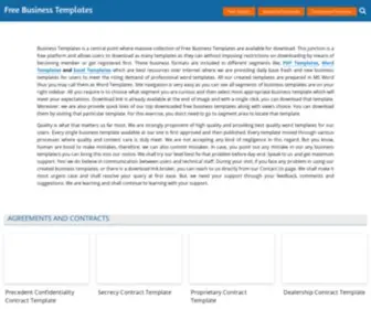 Businesstemplatesz.org(Free Business Templates) Screenshot