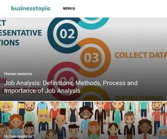 Businesstopia.net(Economics, Management and Communication Site) Screenshot