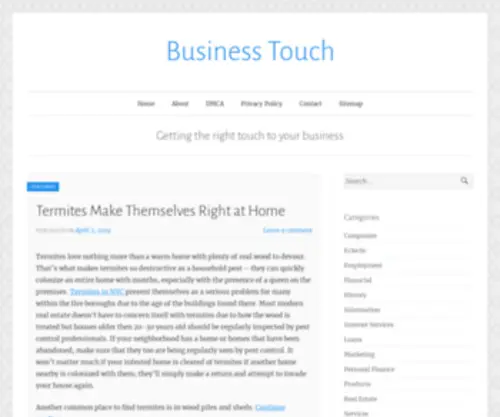 Businesstouch.info(Getting The Right Touch To Your Business) Screenshot
