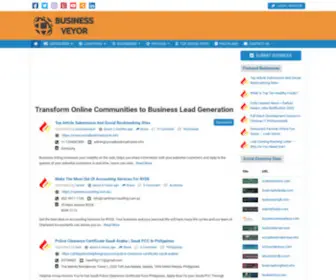 Businessveyor.com(Transform Online Communities to Business Lead Generation) Screenshot