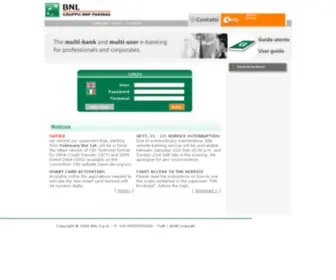 Businesswaybnl.it(Bank BNP Paribas) Screenshot