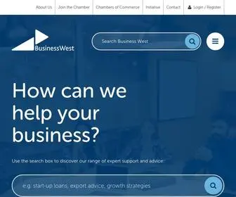 Businesswest.co.uk(Start, grow or export your business) Screenshot