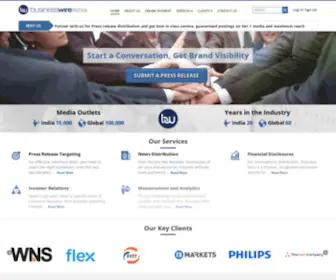 Businesswireindia.com(Online Press Release Distribution site) Screenshot