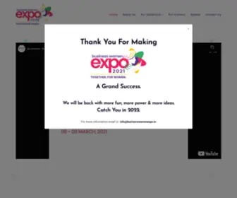 Businesswomenexpo.in(Business Women EXPO 2021) Screenshot