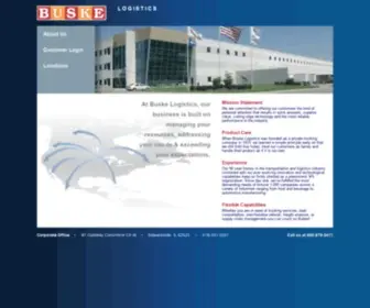 Buske.com(Buske Logistics) Screenshot