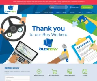 Busnsw.com.au(Bus & Coach Association NSW) Screenshot