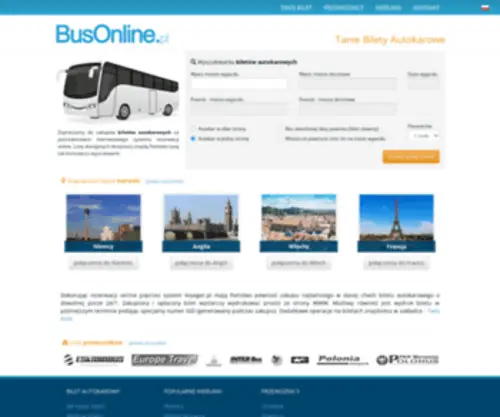Busonline.pl(Bilety autokarowe) Screenshot